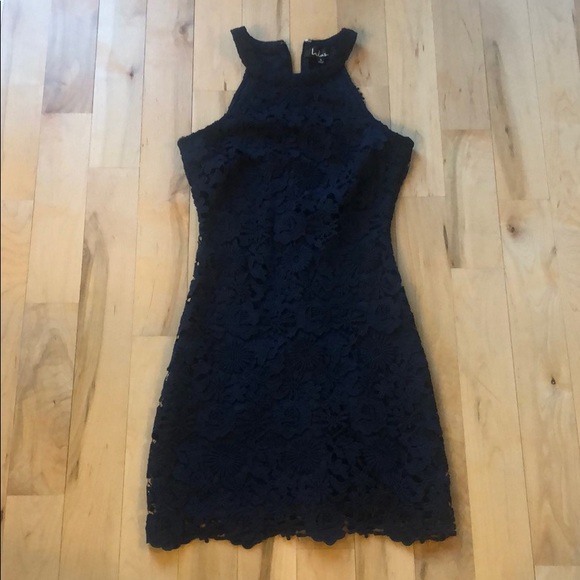 Navy lace Lulus dress - Picture 2 of 5